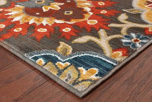 Sedona 6369D Charcoal / Multi Rug