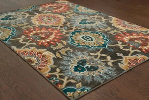 Sedona 6369D Charcoal / Multi Rug