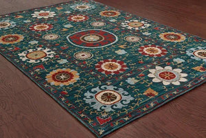 Sedona 6408B Blue / Multi Rug