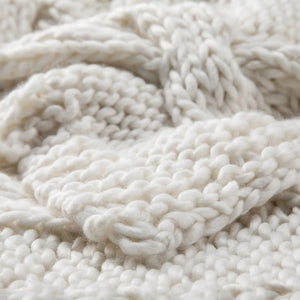 Serin SER07 Koen Ivory Throw Blanket