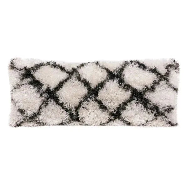 Shag 07753WLT White/Black Lattice Pillow