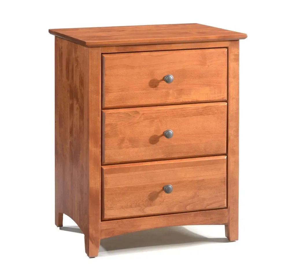 Shaker 3 Drawer Wide Nightstand