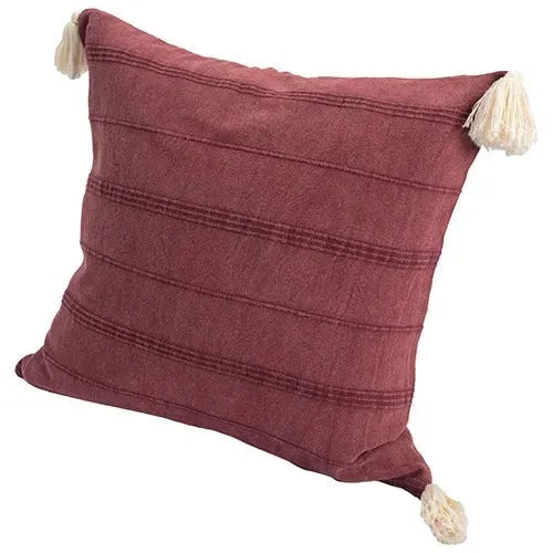 Silas 07997BUR Burgundy Pillow