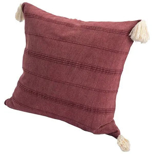Silas 07997BUR Burgundy Pillow