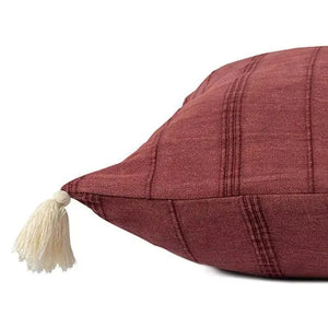 Silas 07997BUR Burgundy Pillow