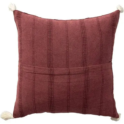 Silas 07997BUR Burgundy Pillow