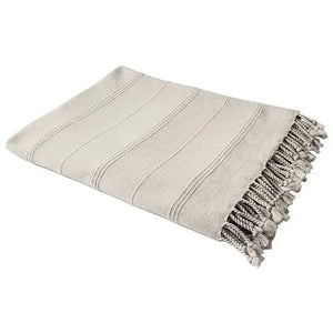 Silas 80313BEI Beige Throw Blanket