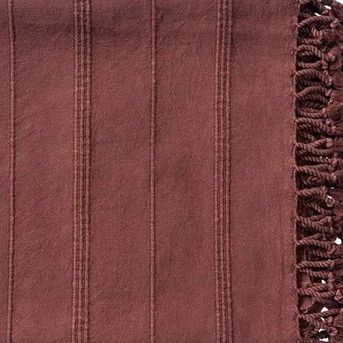 Silas 80314BUR Burgundy Throw Blanket
