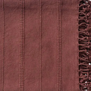 Silas 80314BUR Burgundy Throw Blanket