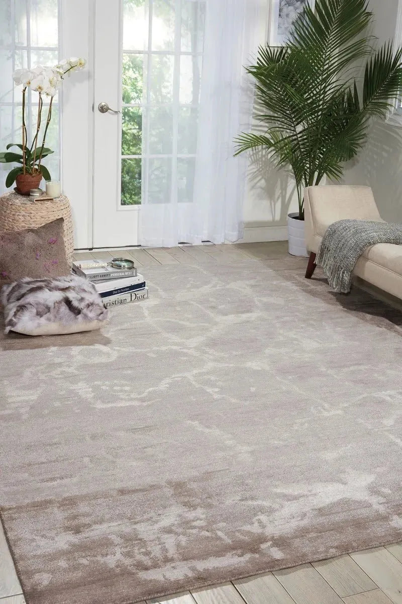 Silk Shadows Sha02 Silver Rug