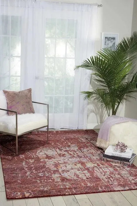 Silk Shadows Sha10 Wine Rug