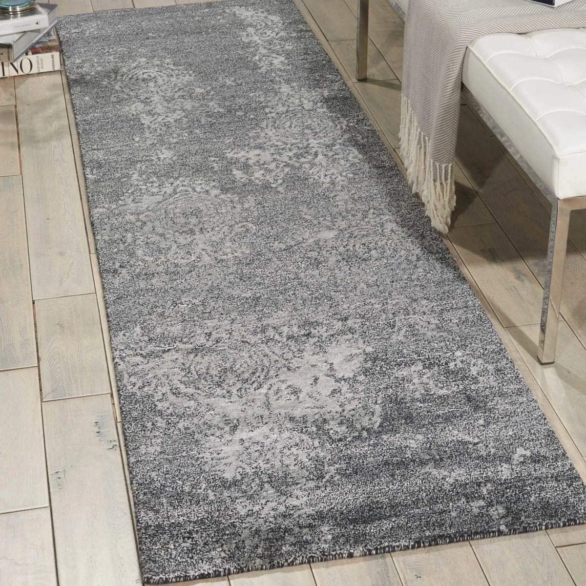 Silk Shadows Sha14 Graphite Rug