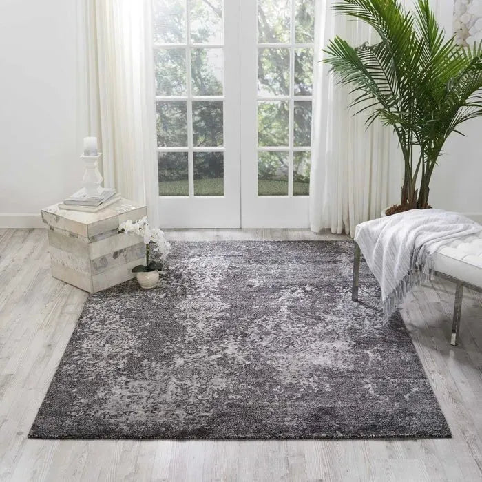 Silk Shadows Sha14 Graphite Rug