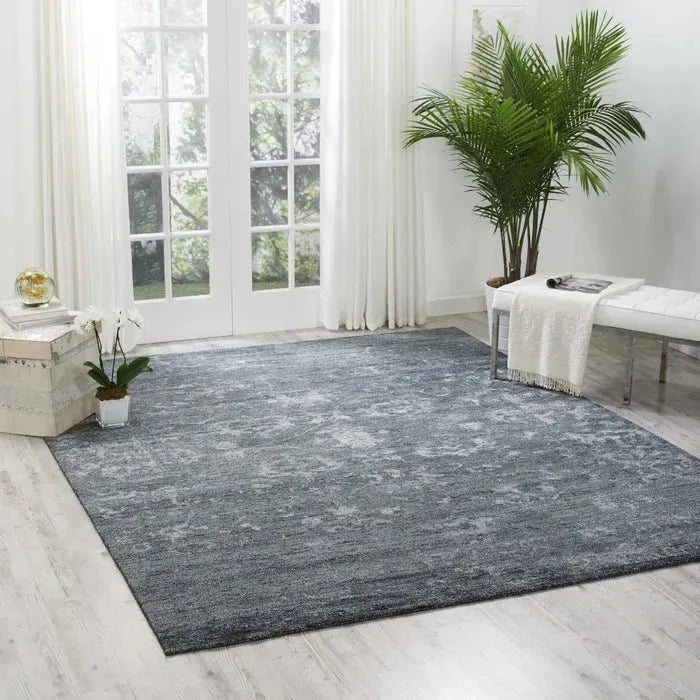 Silk Shadows SHA15 Blue/Stone Rug