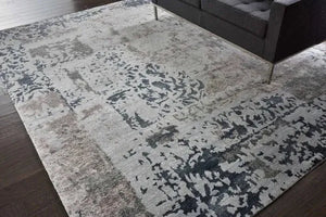 Silk Shadows SHA16 Silver Grey Rug