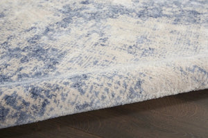 Silky Textures SLY01 Ivory/Blue Rug