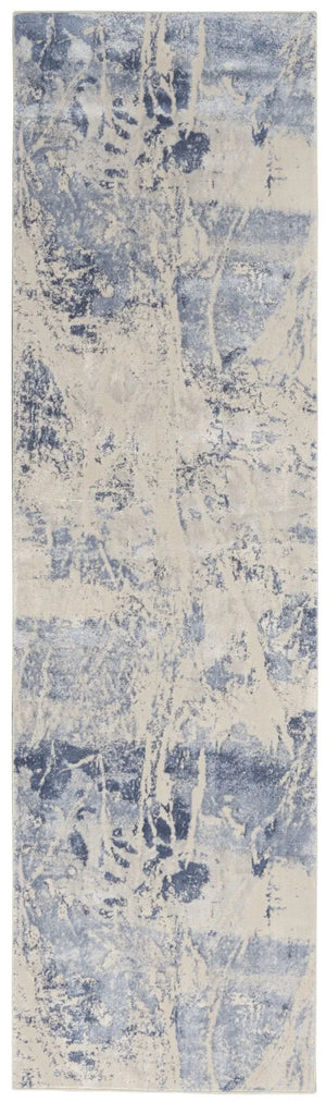 Silky Textures SLY02 Blue/Cream Rug