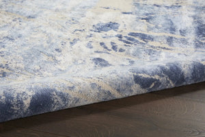 Silky Textures SLY02 Blue/Cream Rug