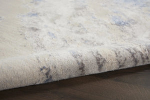 Silky Textures SLY03 Blue/Ivory/Grey Rug