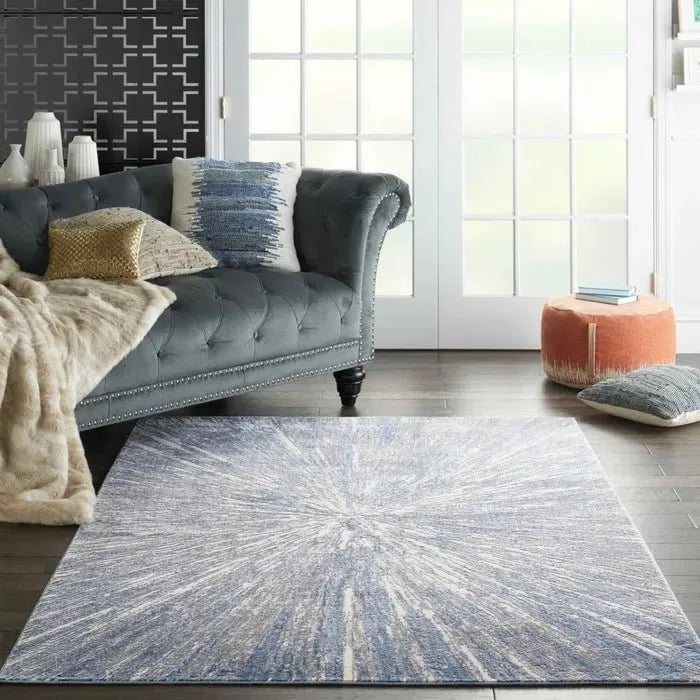 Silky Textures SLY05 Blue/Grey Rug