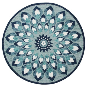 Sinuous Lr54151 Blue/White Rug