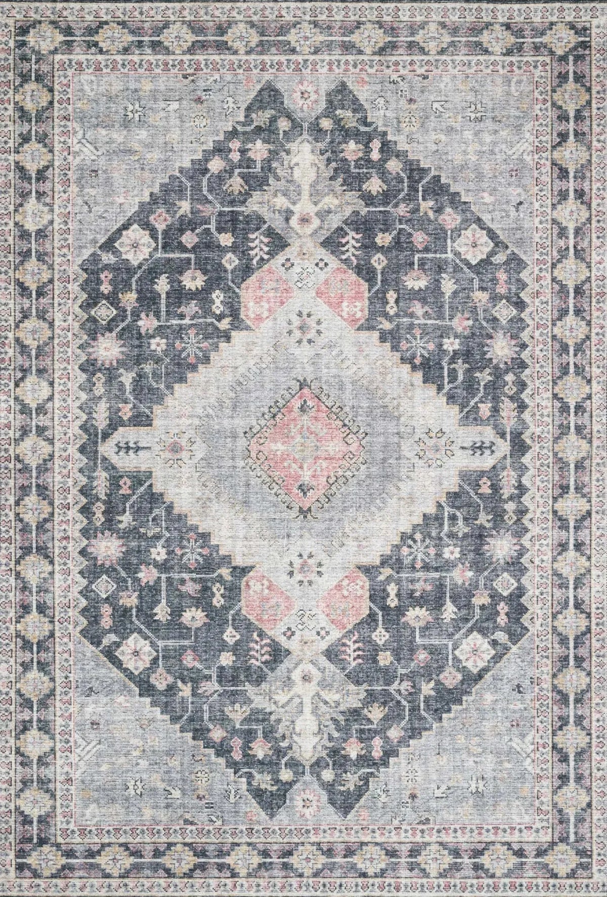Skye SKY-02 Charcoal/Multi Rug