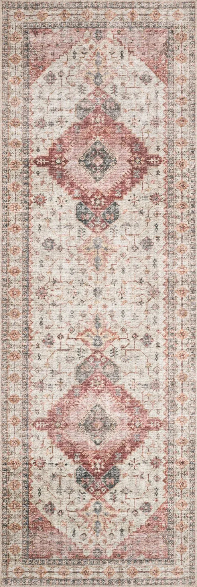 Skye SKY-02 Ivory/Berry Rug