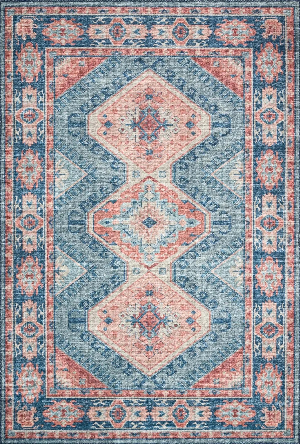 Skye SKY-03 Turquoise/Terracotta Rug