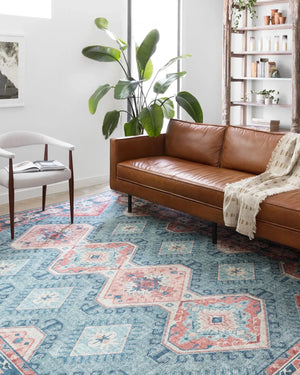 Skye SKY-03 Turquoise/Terracotta Rug