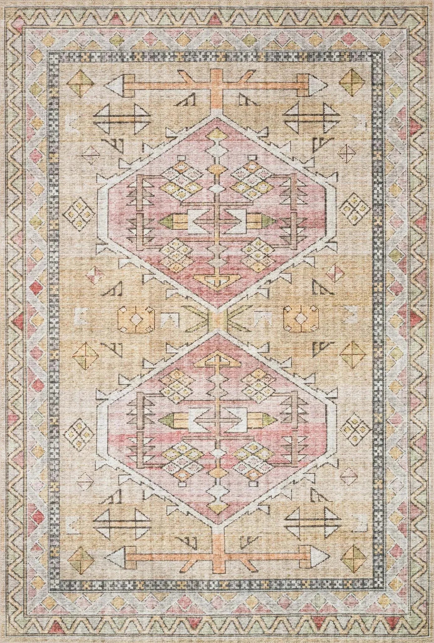 Skye SKY-04 Gold/Blush Rug