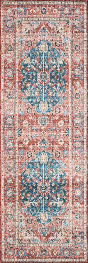 Skye SKY-05 Brick/Ocean Rug