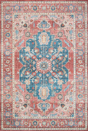 Skye SKY-05 Brick/Ocean Rug