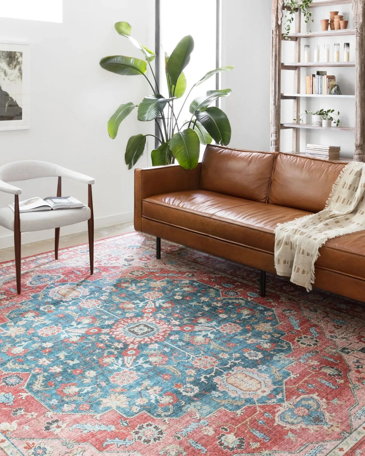 Skye SKY-05 Brick/Ocean Rug