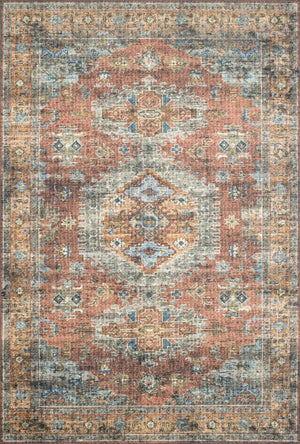 Skye SKY-07 Terracotta/Sky Rug