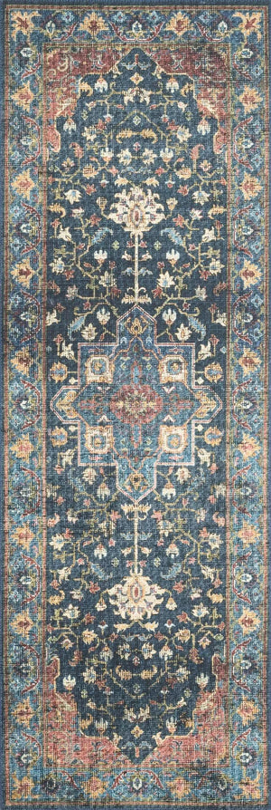 Skye SKY-08 Denim/Brick Rug