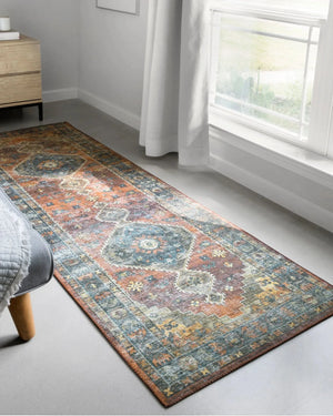 Skye Sky-11 Rust/Blue Rug