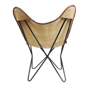 Slingback Butterfly Lr35006 Cream/Brown Accent Chair