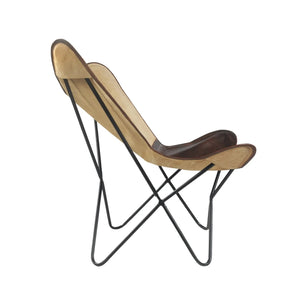 Slingback Butterfly Lr35008 Brown/Ivory Accent Chair