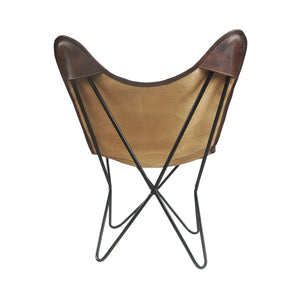 Slingback Butterfly Lr35010 Blue/Brown Accent Chair