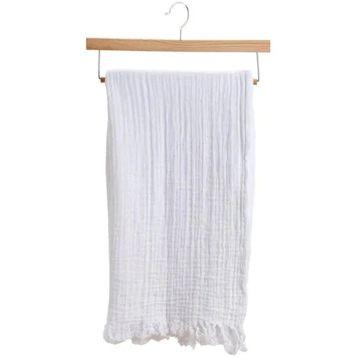 Sofia TH104 White Throw Blanket