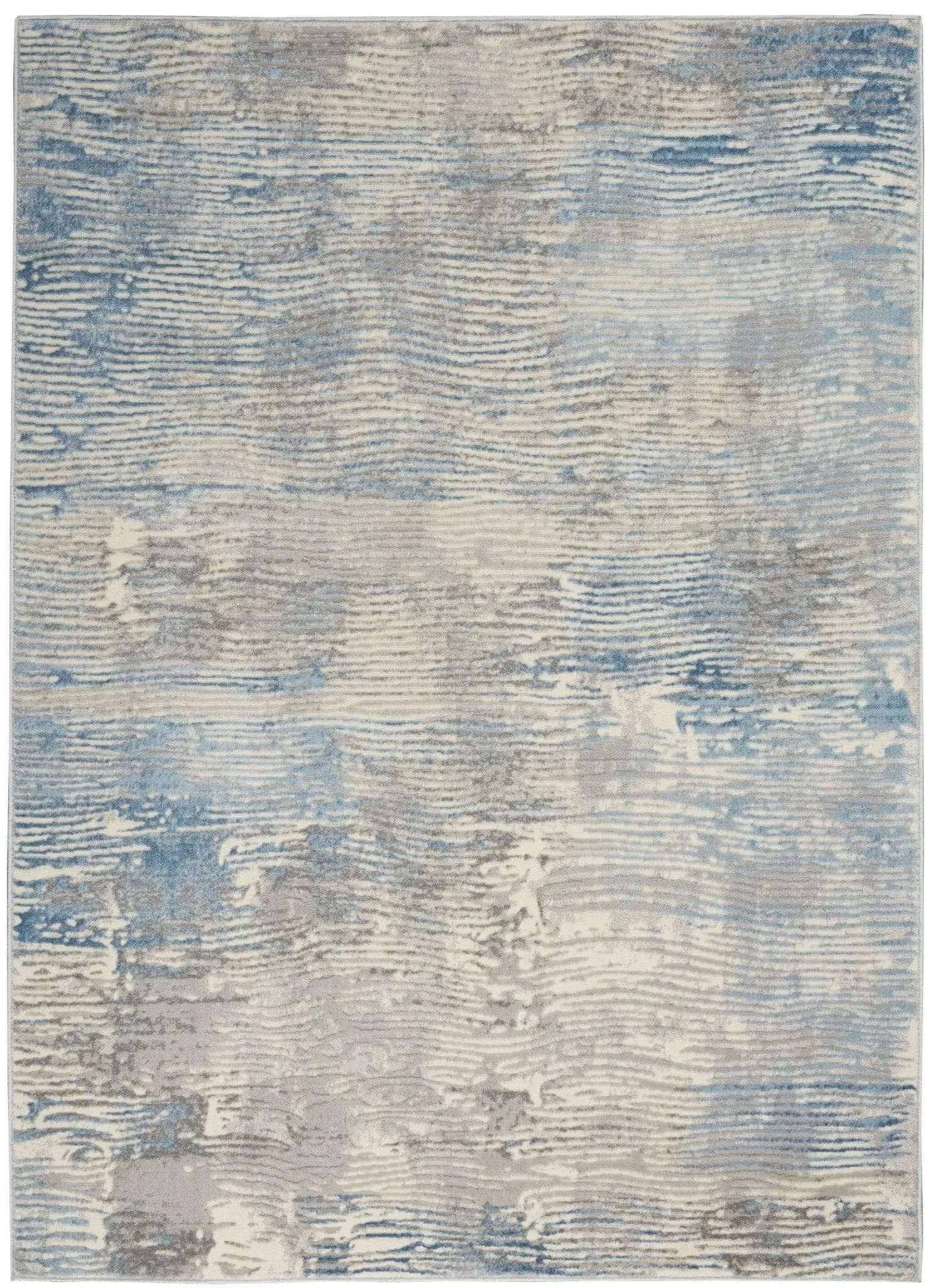 Solace SLA01 Ivory/Grey/Blue Rug
