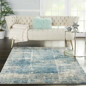 Solace SLA02 Ivory/Grey/Blue Rug