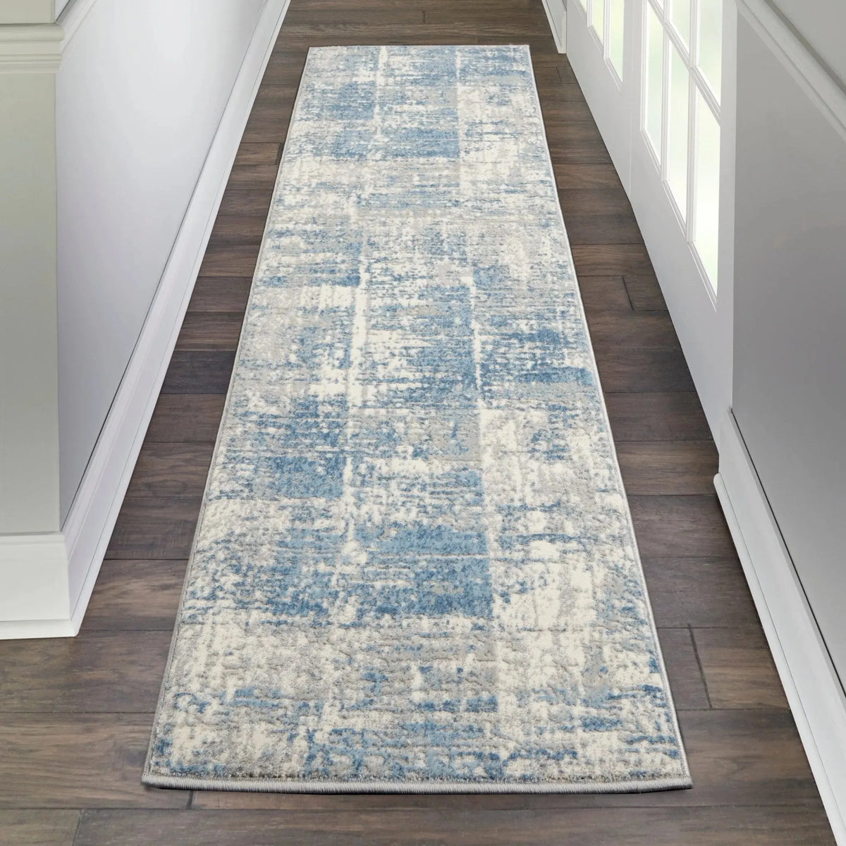 Solace SLA02 Ivory/Grey/Blue Rug