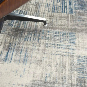 Solace SLA03 Ivory/Grey/Blue Rug