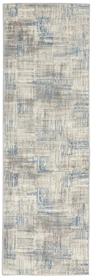 Solace SLA03 Ivory/Grey/Blue Rug