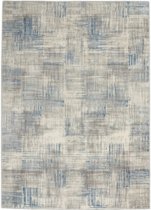Solace SLA03 Ivory/Grey/Blue Rug