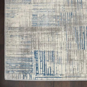Solace SLA03 Ivory/Grey/Blue Rug