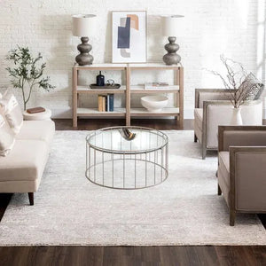 Solitude R1039 9943 Mandawa Cream Dark Grey Rug