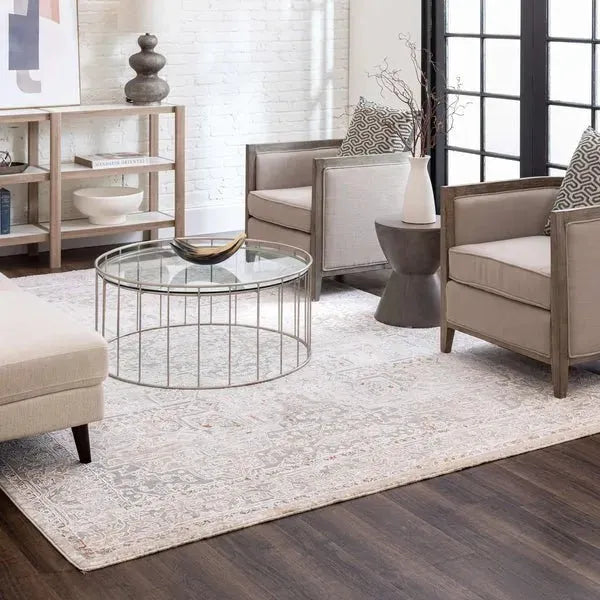Solitude R1043 910 Via Salaria Cream Beige Rug