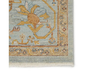 Someplace In Time SPT01 Light Blue/Gold Rug